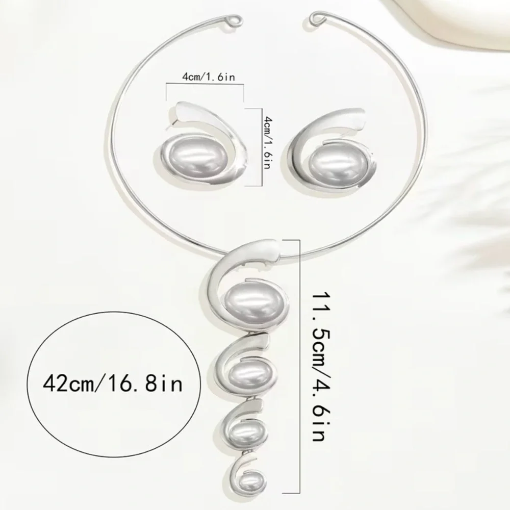 ๐HOST PICK๐2 pc Silver Geometric Jewelry Set - Picture 3 of 5